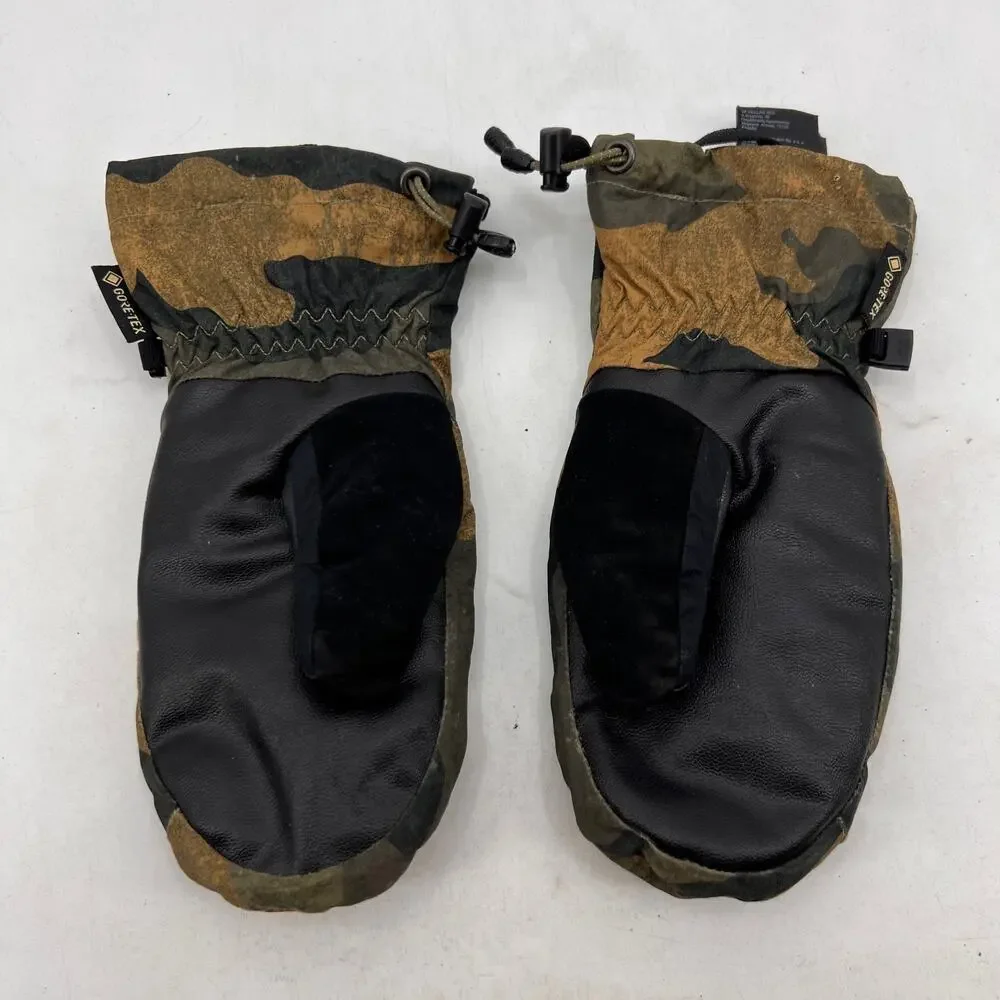 The North Face Mittens Youth L Large Montana Ski Goretex Camo Waterproof Snow
